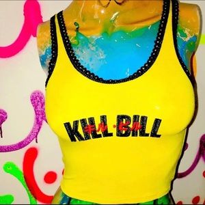 💛💮 Kill Bill Japanese Style Crop 💮🖤